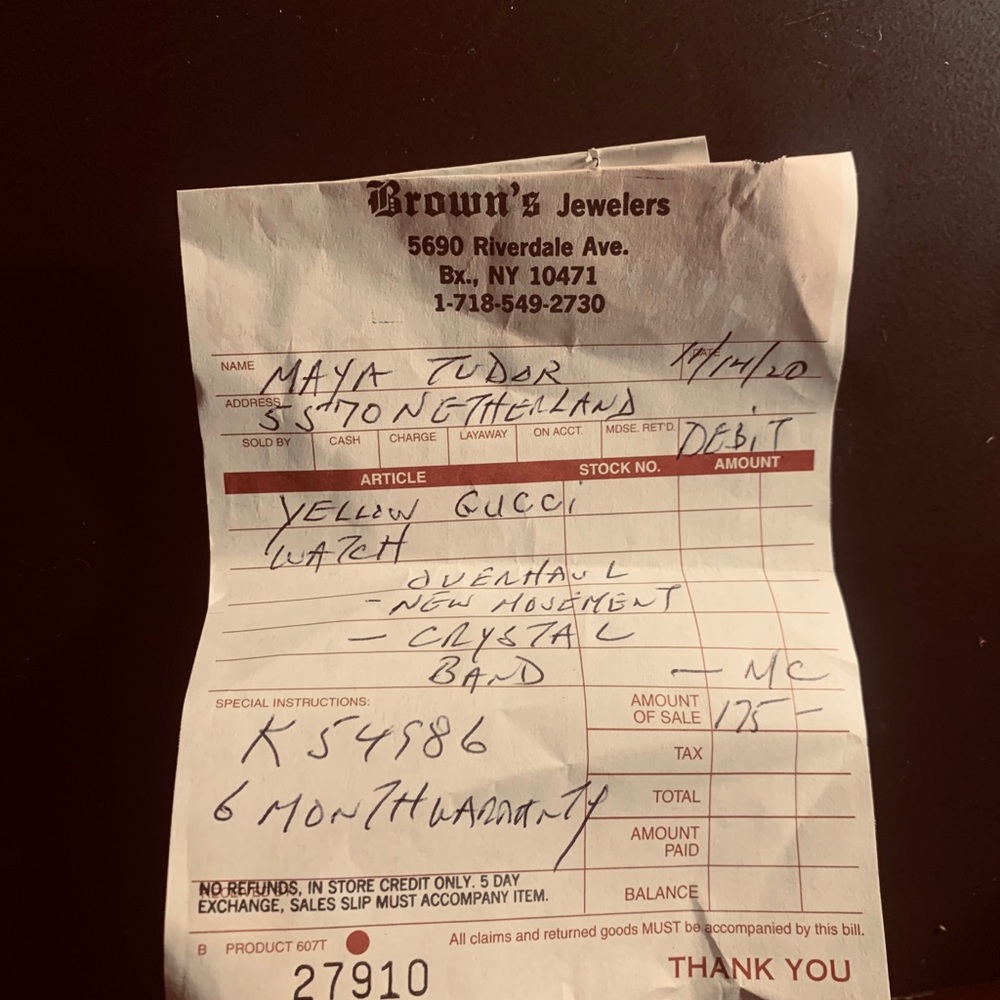 Gucci series 3000 watch. 18K Gold case. - Picture 12 of 12